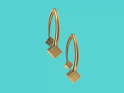 CONTEMPORARY BOX WIRE EARRINGS