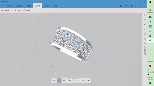 contemporary jali ring stl verified