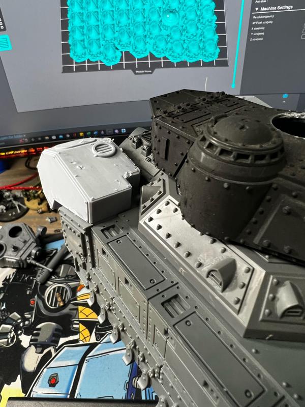 Baneblade Armored Fuel Tanks and Track Guards