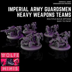 Imperial Army Guardsmen - Heavy Weapons Team