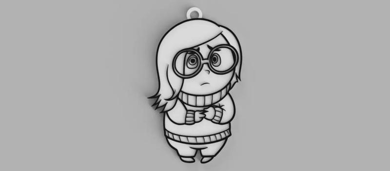 Sadness - INTENSELY - Logo keychain - pendant - pendant