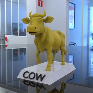 Cow Low Poly 3d Printing