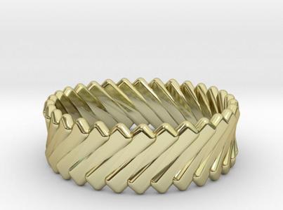 Ring of Gold Bars, Size 9
