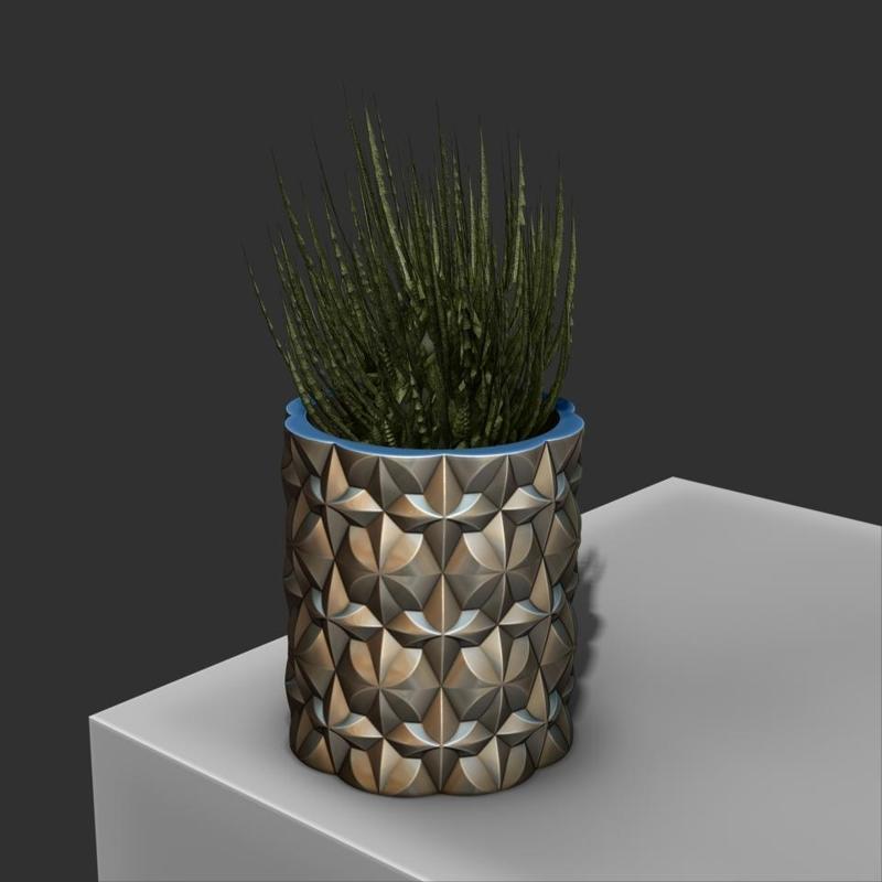 Plant Pot Geometrical planter-Minimalist Indoor Plant Pot for Succulents, Cacti, and Small Plants
