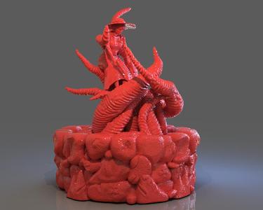 Jenny Barnes VS Dark Young Of Niggurath Diorama