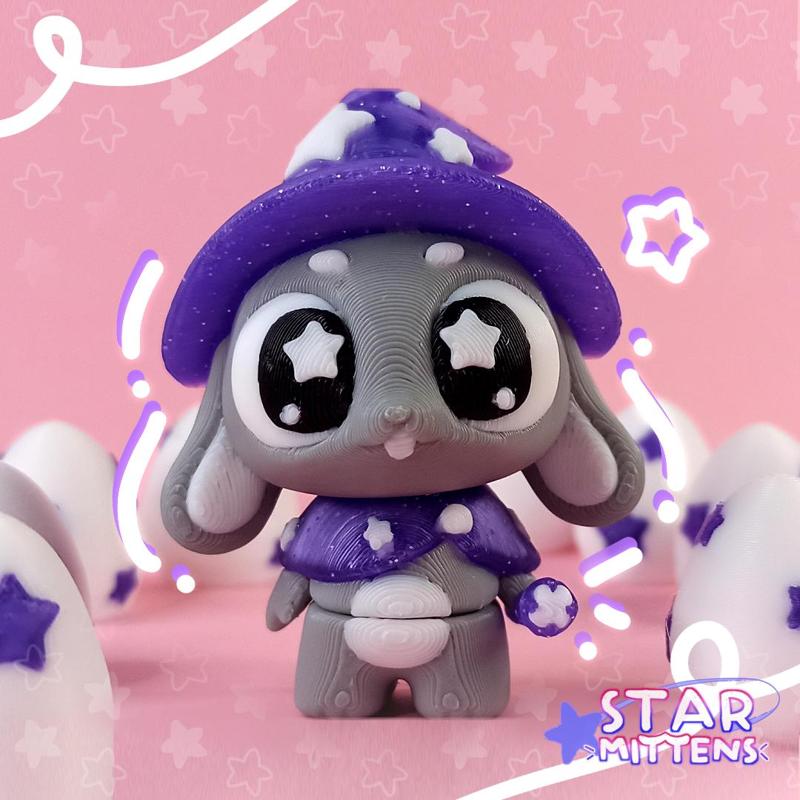 Cute Flexi Wizard Bunny