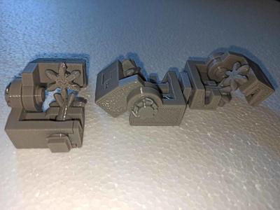 Movable cylindrical bevel gear 180 degrees 