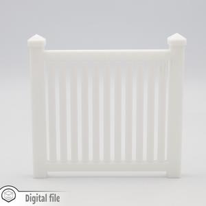 1:12 miniature High fence 3 modular print