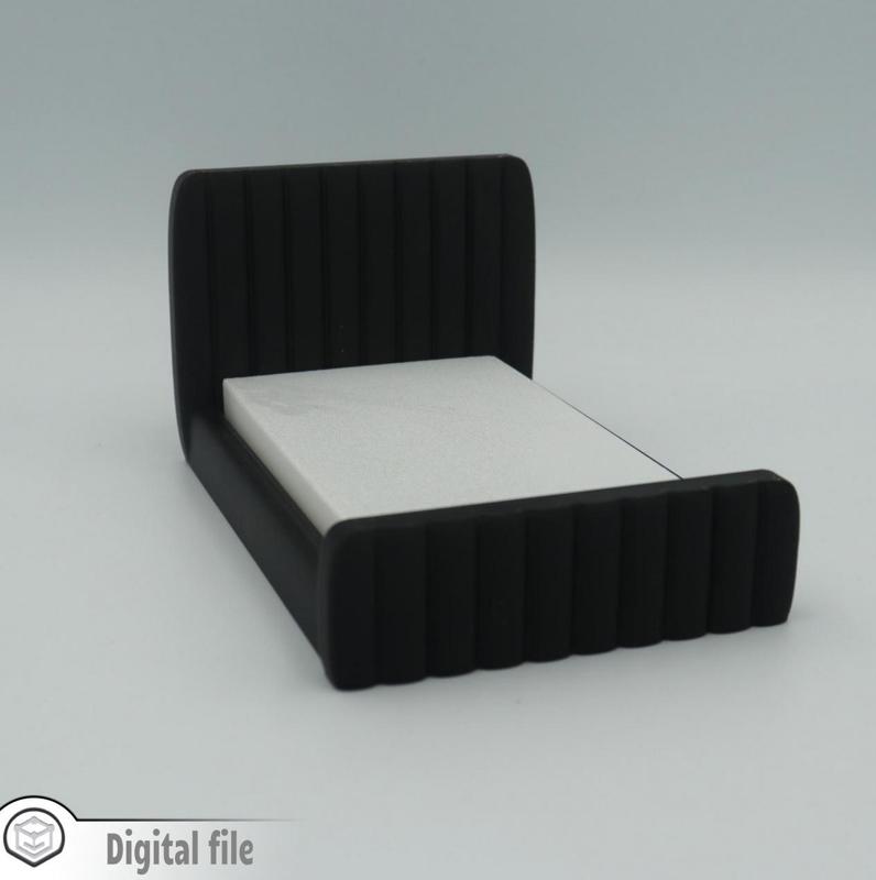 1:12 miniature Modern bed design