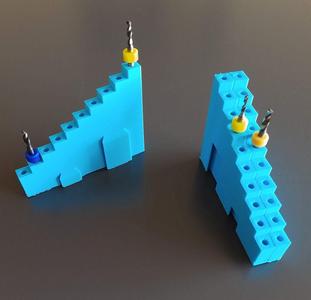 Connectable cnc bit holder
