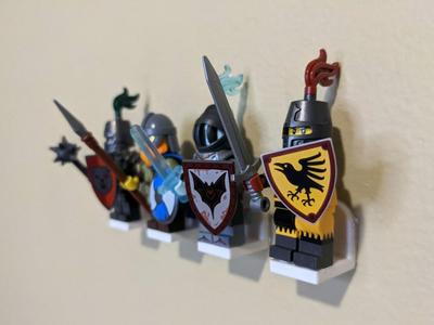 Mount Brick: LEGO® Minifig Compatible Wall Mounts