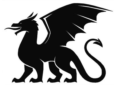 Dragon - printed drawing