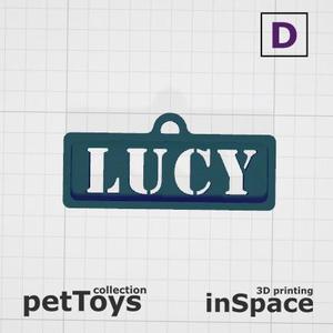 Pet - Dog - Tag - Lucy - Classic - Customized -