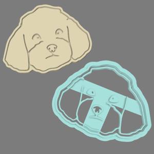 cavapoo dog cookie cutter