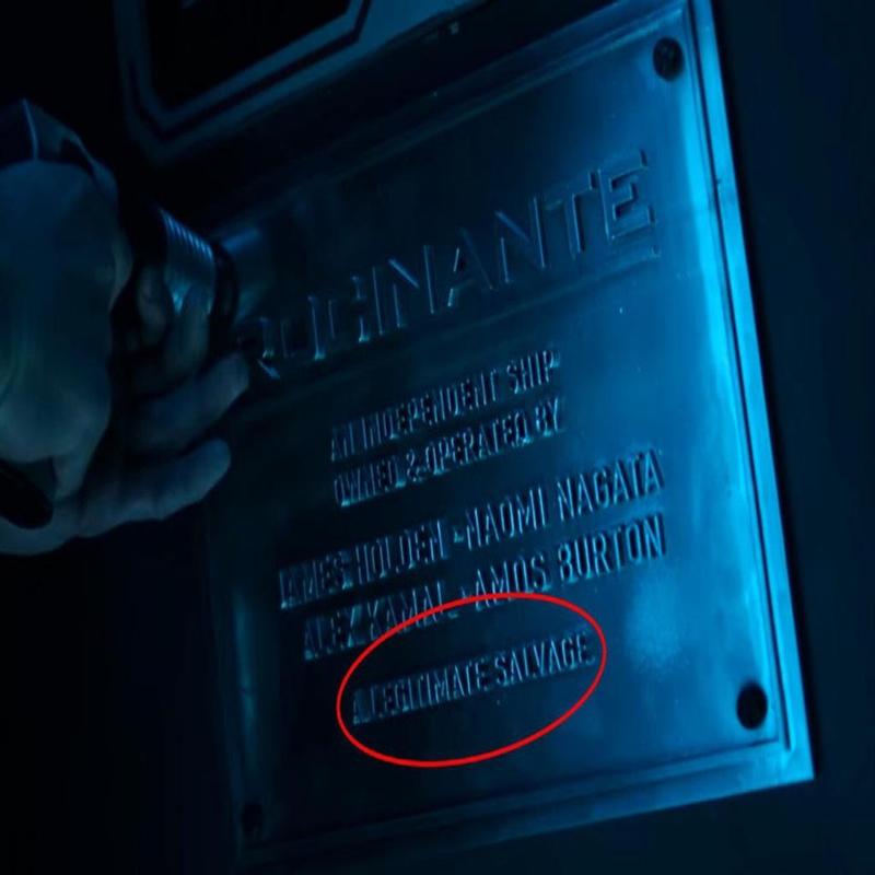 Rocinante plaque 
