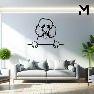 Wall silhouette - Poodle - Hang