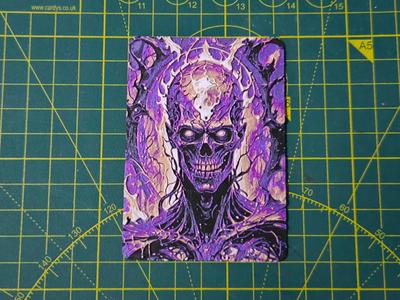MTG Commander Deck Box inlay Skeleton Hueforge