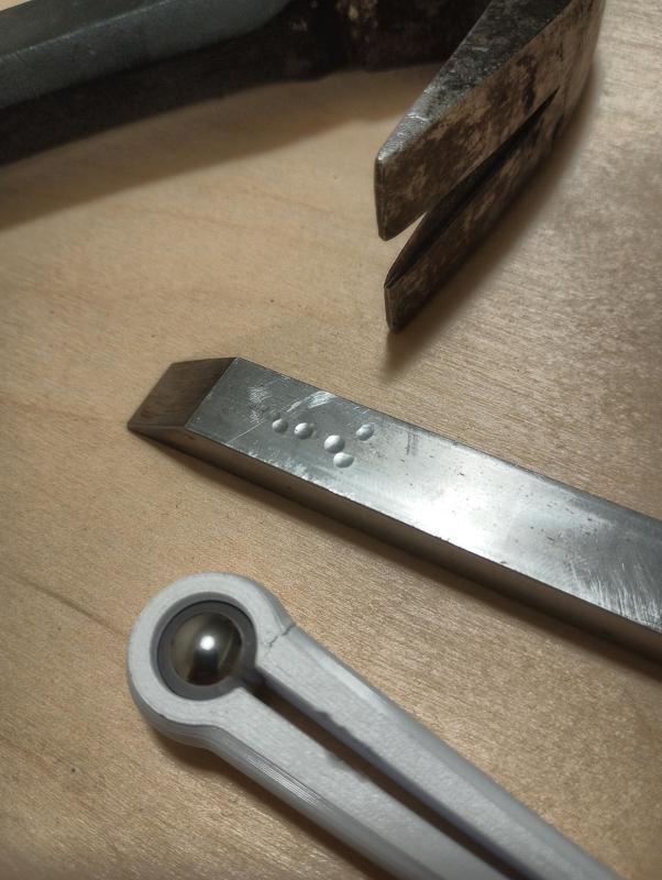 Steel Marble Holder for Metalworking - Improvised Dapping Punch