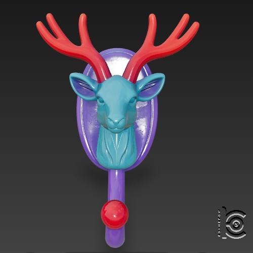 Glowdeer Hook - 3D Model for Printing
