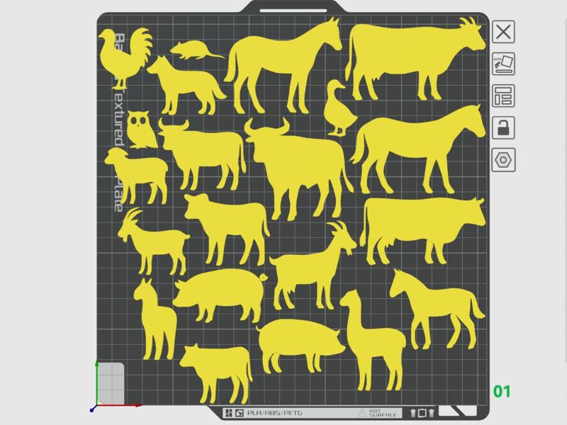Farm Silhouettes Set