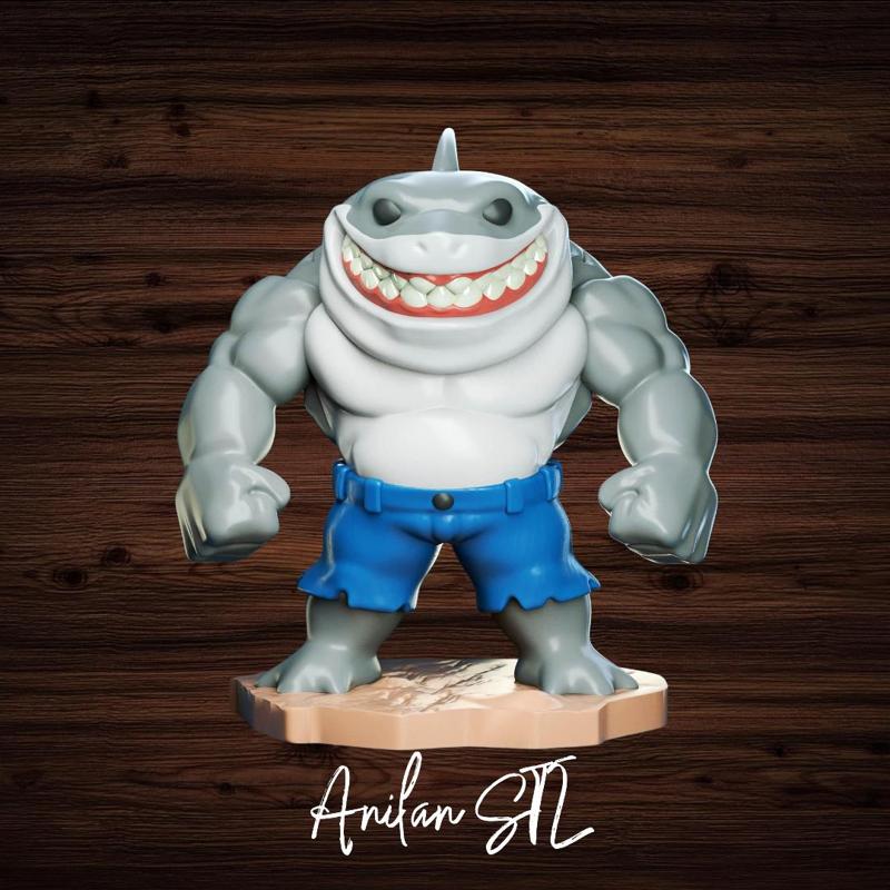 King Shark Chibi - STL DC Comics 3D STL Figure