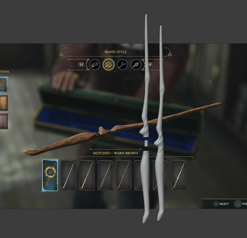 Hogwarts Legacy Notched Starter Wand