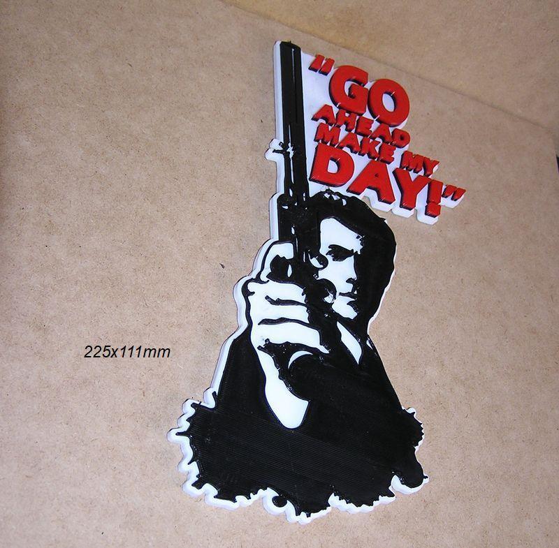 Dirty Harry, movie, crime, poster, sign, sign, logo, print3d-action, investigator, Clint Eastwood, magnum, criminal, action, shooting, bullets, gun, gun