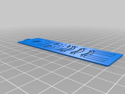 flower-patterned bookmark