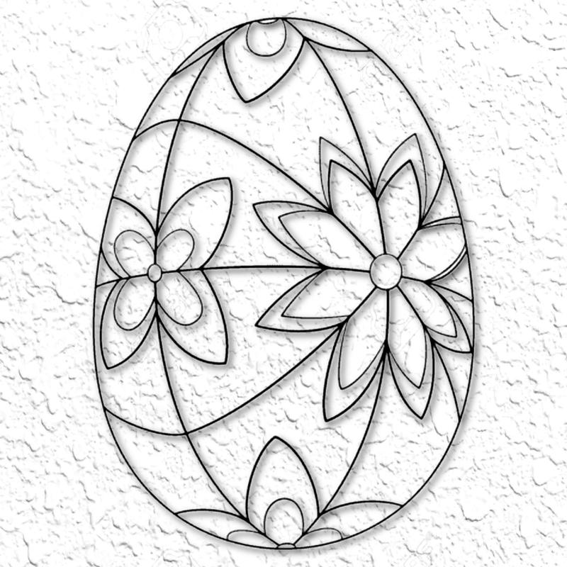 Mandala Easter Egg wall art delicate easter wall decor