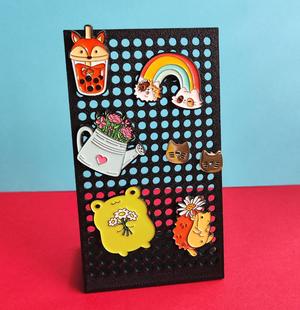 simple pin and earrings stand