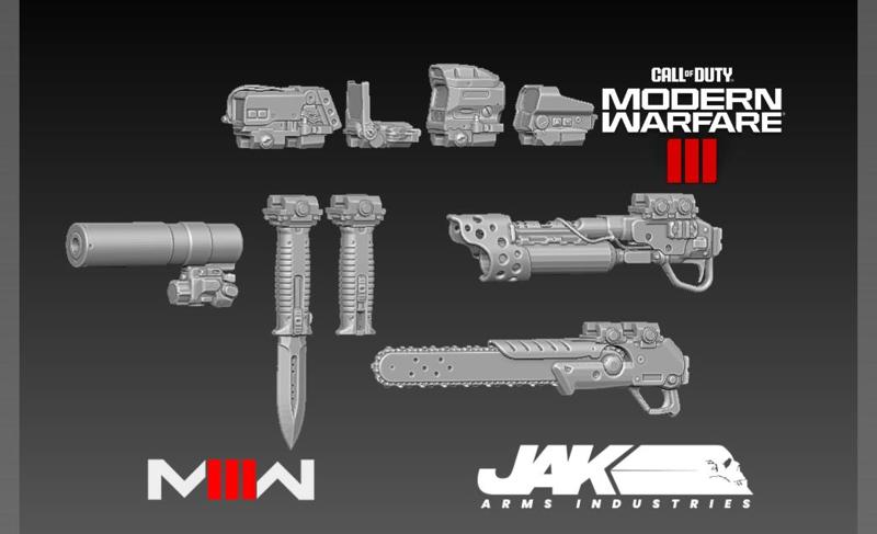 call of duty modern warfare 3 jak Attachments PACK 8