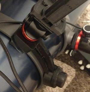 Offset mobile phone mounting bracket for 160mm OTA tube rings