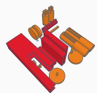 Double-Barlled Crank Powered Nerf Minigun