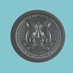 Rhino Medallion Rhino 3d Print Model
