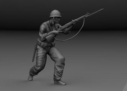 WW2 AMERICAN SOLDIER IN THE PACIFIC GUADALCANAL v2