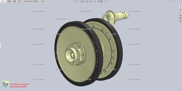 Tiger Tank Early Wheel for Transport status-5 (STL-35)