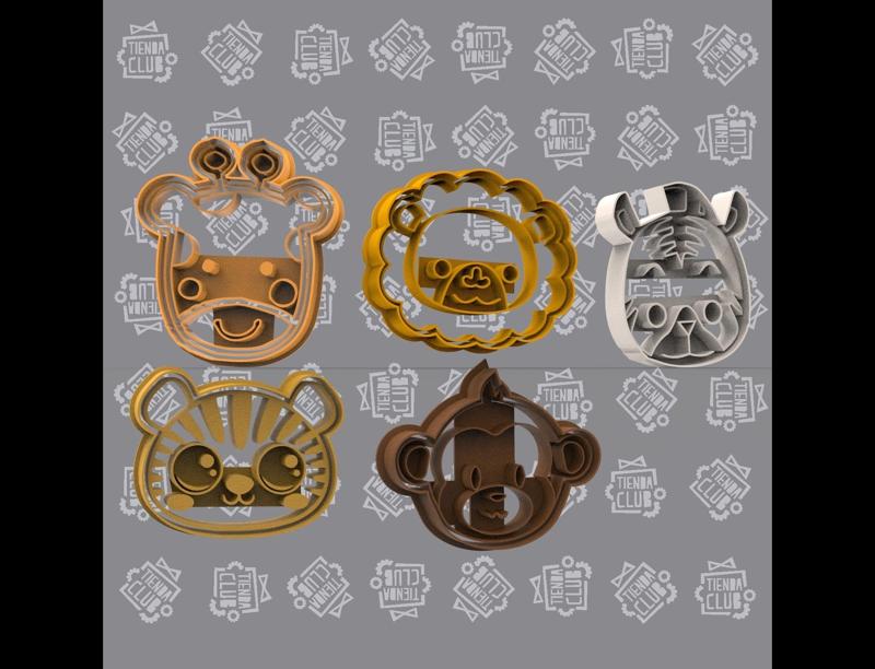 Jungle Animals Cookie Cutter Set / Jungle Animals Cookie Cutter Set