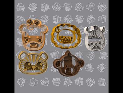 Jungle Animals Cookie Cutter Set / Jungle Animals Cookie Cutter Set