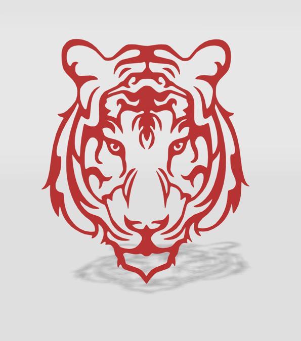 wall decor tiger face