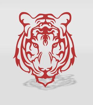 wall decor tiger face