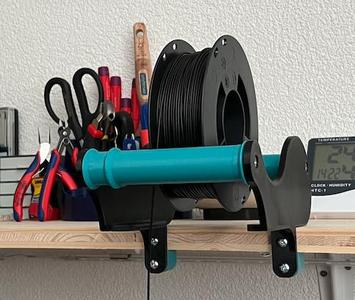 Filament dispenser artillery sidewinder style