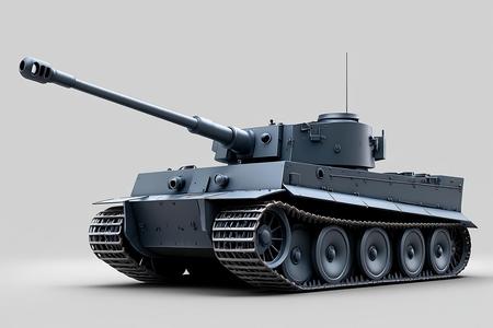 1957 German Heavy Tank Tiger 3D Model, tank, kv, armor, military, war, historic, combat, battle, machine, powerful, soviet, russian, panther, german, tiger, heavy, t34, iosif stalin, is