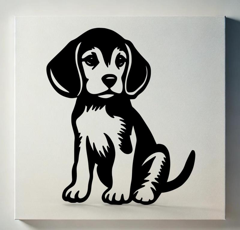Beagle Puppy 2D Wall art