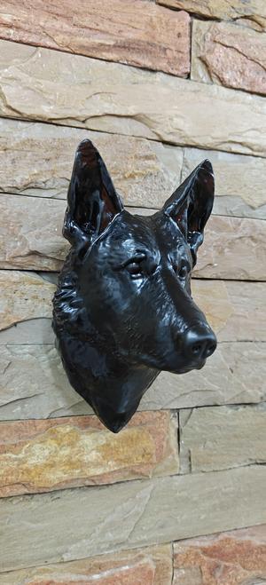 German shepherd dog head wall mount