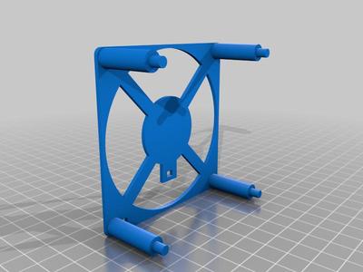 Articulated Smoke extractor / Ultrabase cooler, with 2x 80mm fan