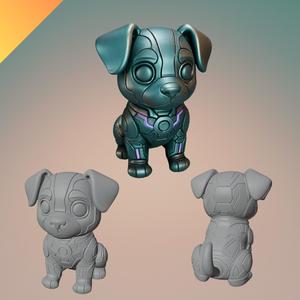 Cyber Robot Dog – 3D Printable Futuristic Puppy Model