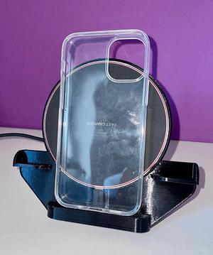 Iphone 12mini vertical / horizontal qi wireless charger holder