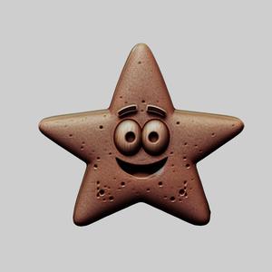 Patrick Star Cartoon Medallion for CNC Router Laser & 3D Printer