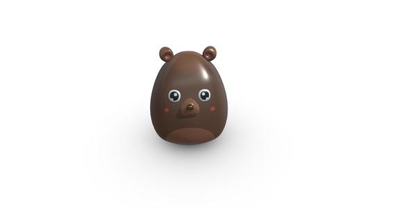 Low Poly Bear Cartoon - Whimsical 3D Printable Model