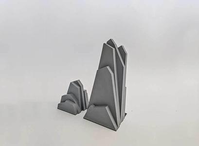 Mountain Bookends - decoration